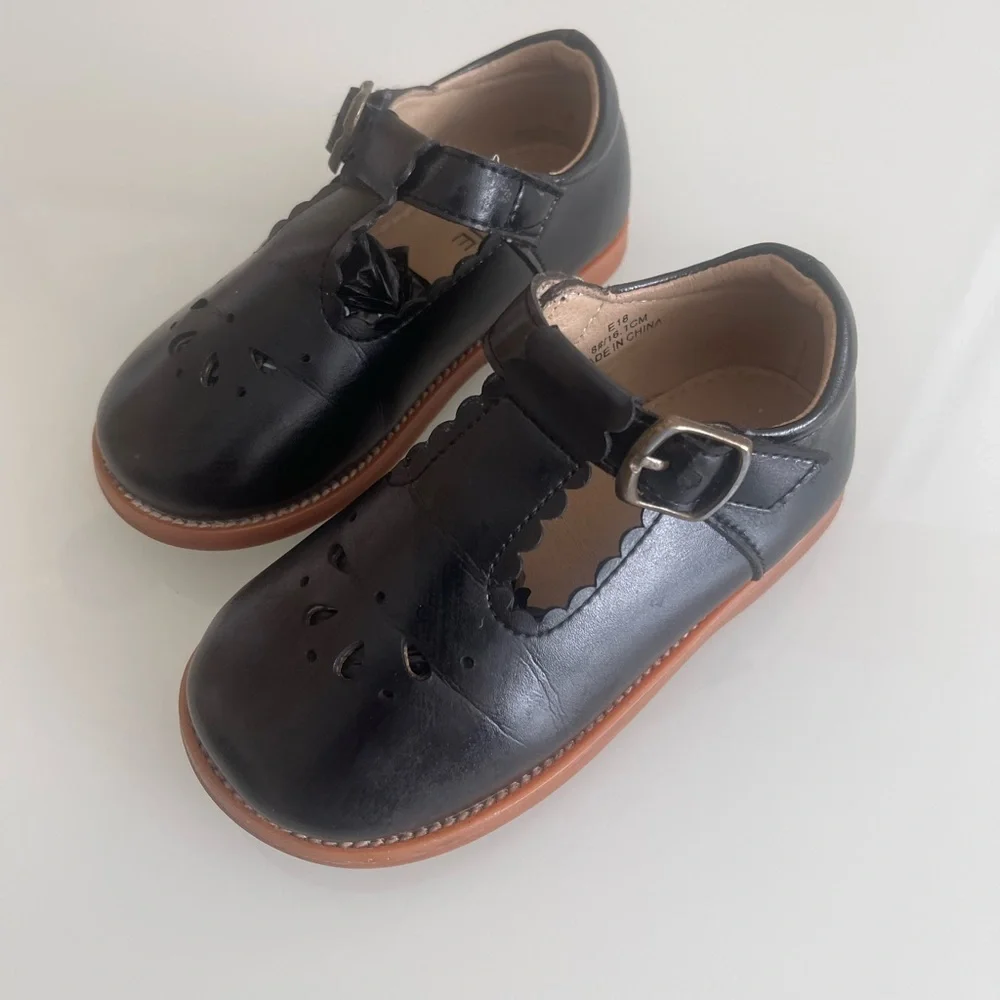 Classic Black Kids Shoes